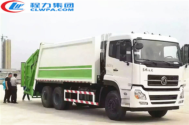 國(guó)五東風(fēng)天龍后雙橋壓縮式垃圾車